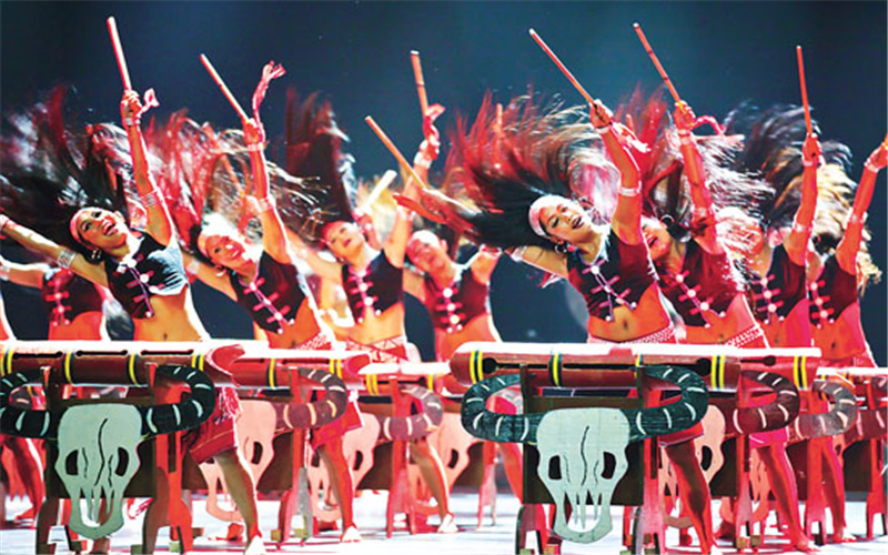云南少数民族风情舞蹈--国家级非物质文化遗产沧源木鼓舞